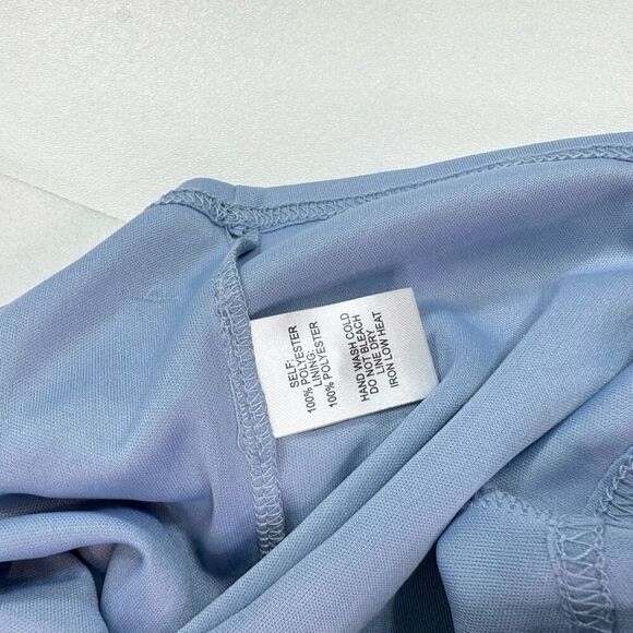 Lulu's Blue and Gold Mini Dress - Picture 10 of 12